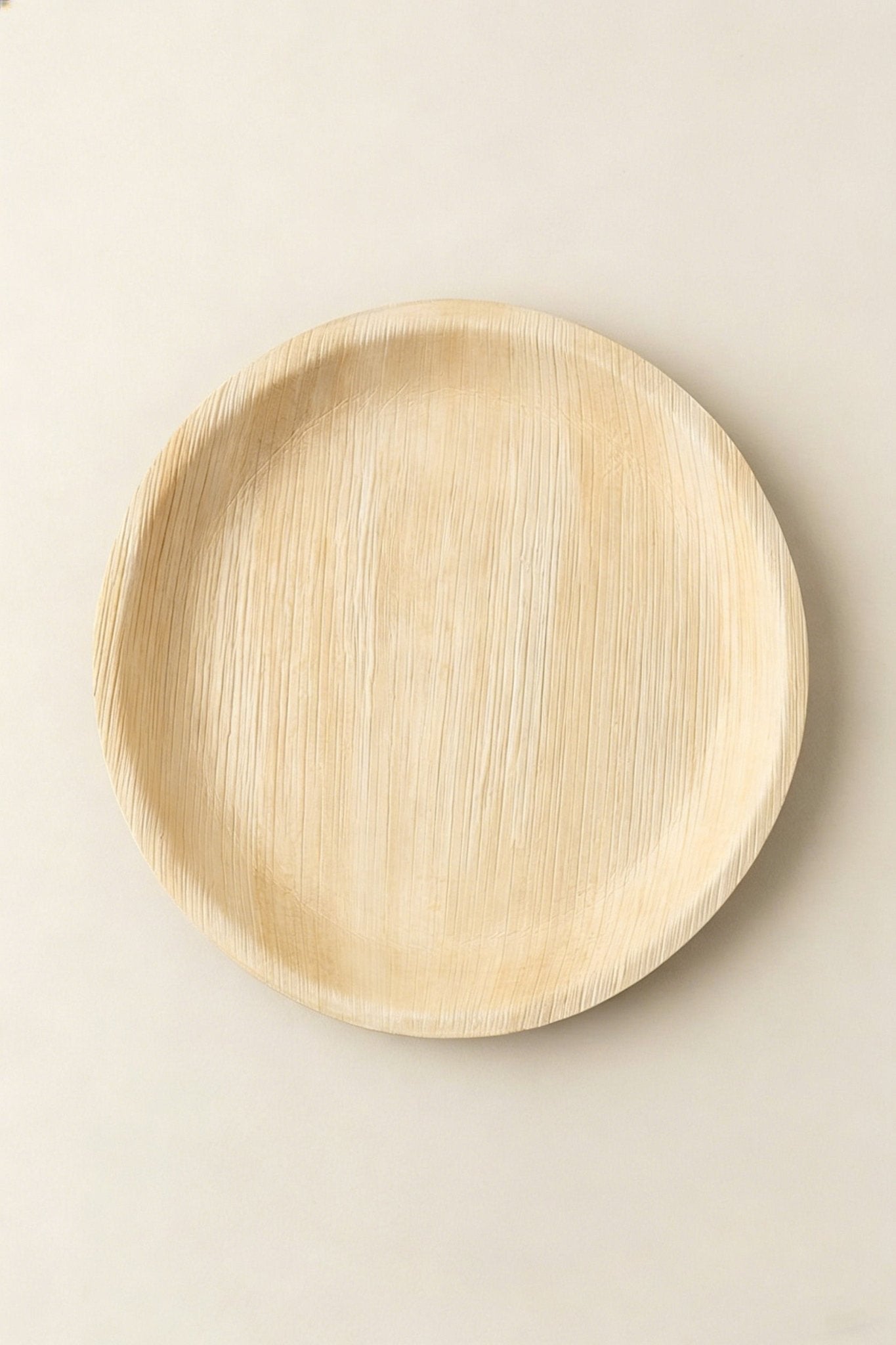 10" Round Palm Leaf Plates - Compostable Dinner Plates for Dining & Events - Leaf with life