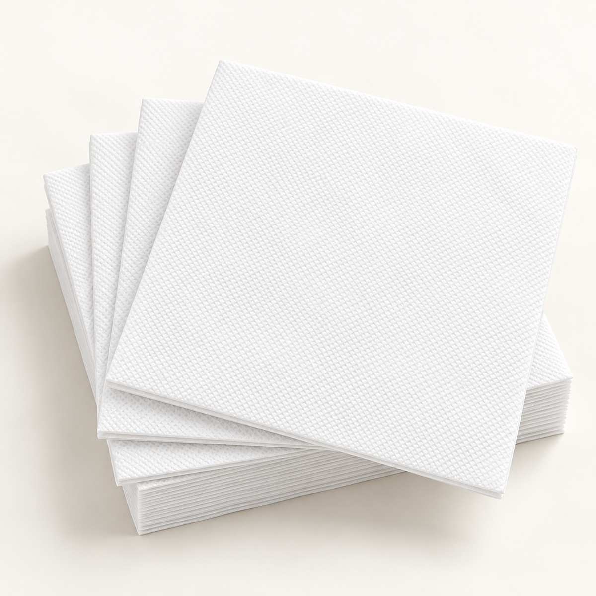 2-Ply White Paper Napkins - Soft & Absorbent Disposable Napkins for Parties & Gatherings