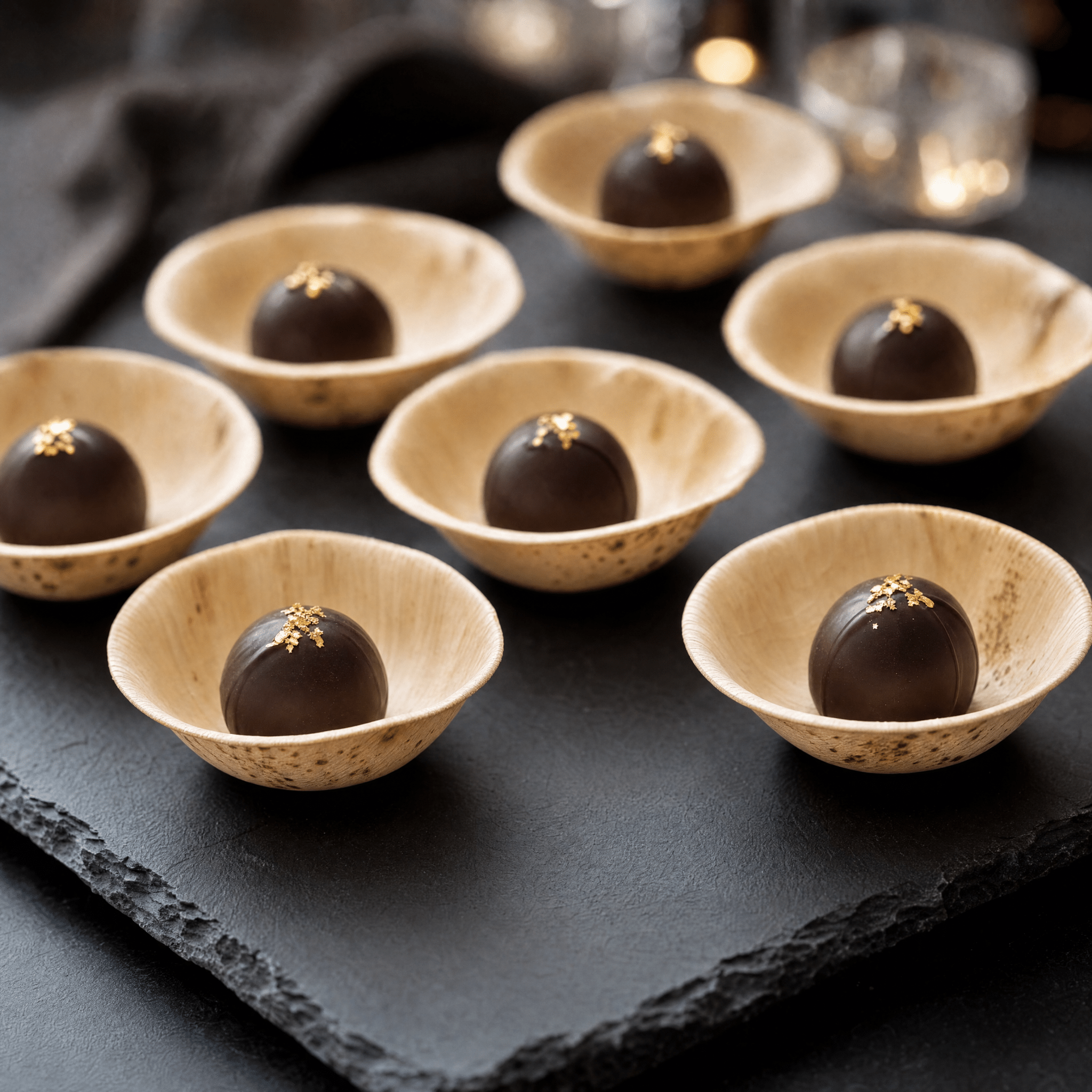 1oz Mini Bamboo Leaf Bowls - Eco - Chic Tasting & Appetizer Cups for Charcuterie Boards - Leaf with life