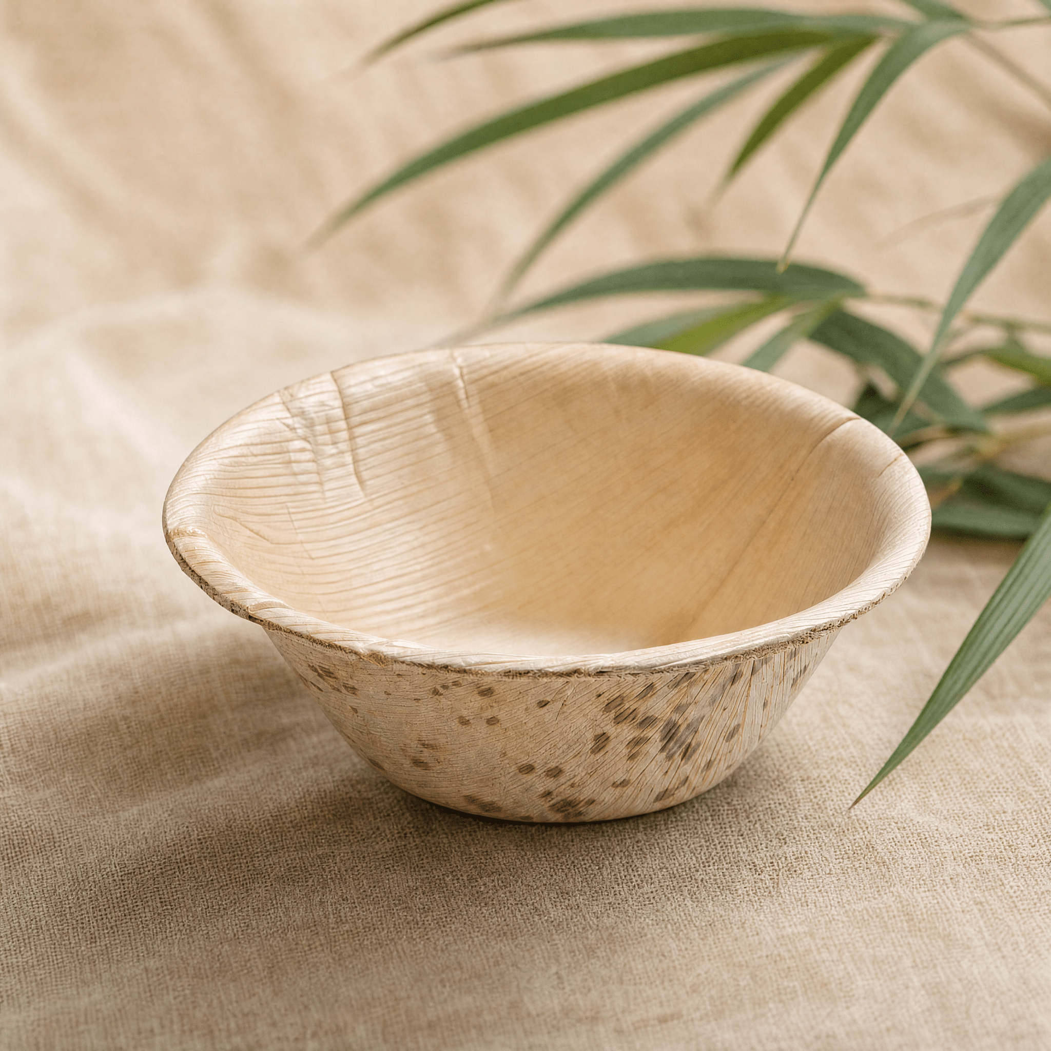1oz Mini Bamboo Leaf Bowls - Eco - Chic Tasting & Appetizer Cups for Charcuterie Boards - Leaf with life
