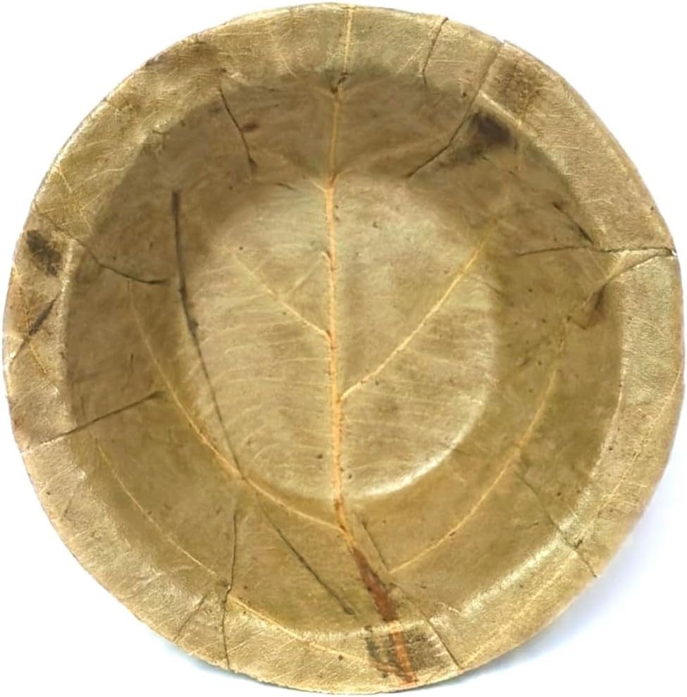 Single Use Sal Leaf Bowls (2.9 Inch, 50/Pack) | Zero Waste, Biodegradable, Backyard Compostable | for Parties, Picnics, Bbq’S, Weddings, Outdoor Festivals
