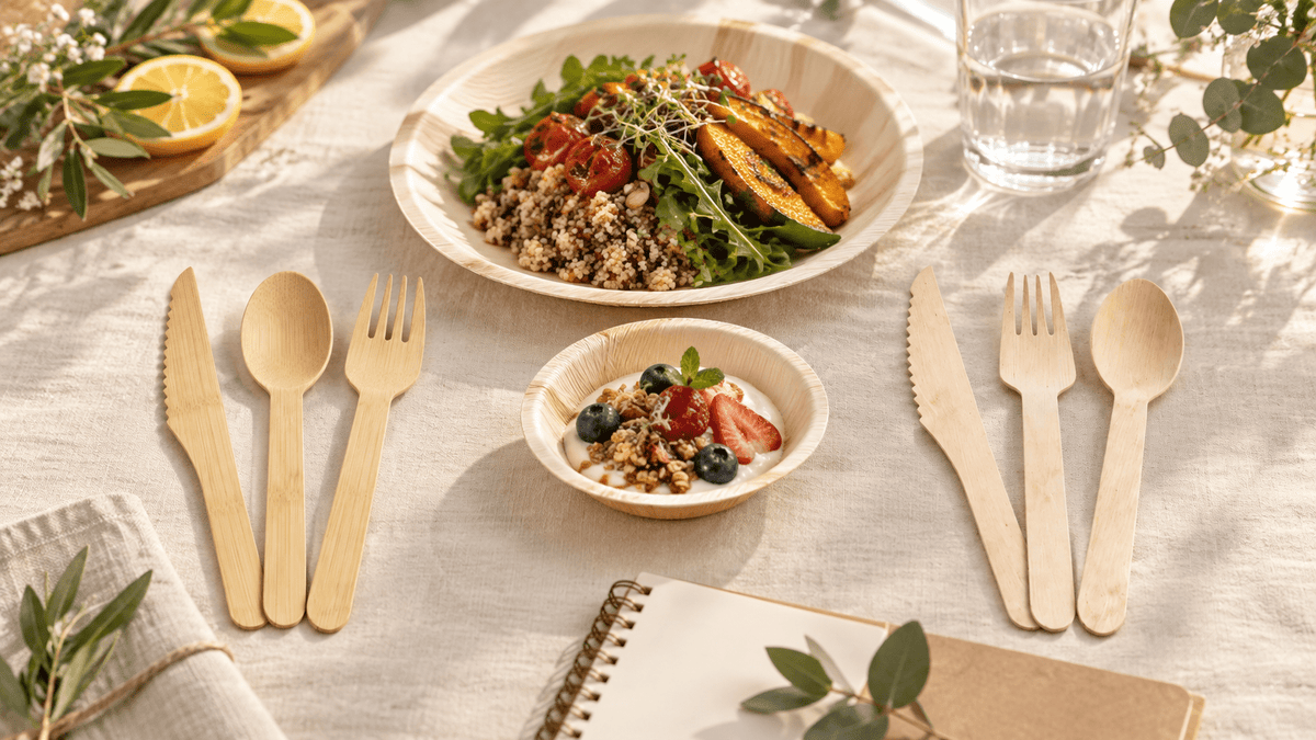 Bamboo vs Wooden Cutlery: Which Fits Dinner, Dessert, and Buffet Service? - Leaf with life