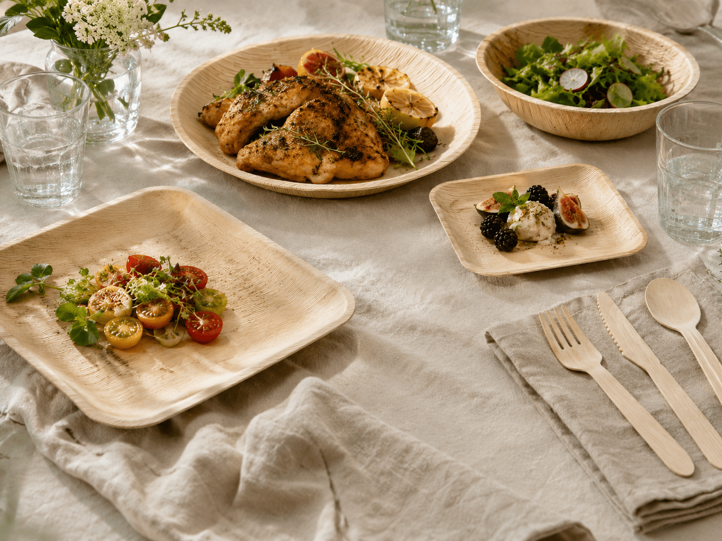 Best Compostable Plates for Natural Hosting: Palm Leaf, Bamboo, and Eco-Friendly Alternatives - Leaf with life