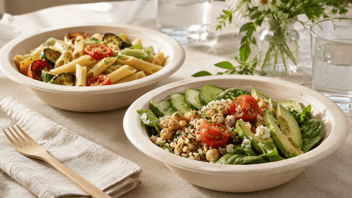Compostable Bowls for Soup, Pasta, Salad, and Buffet Service: Which Bowl Route Fits the Menu? - Leaf with life