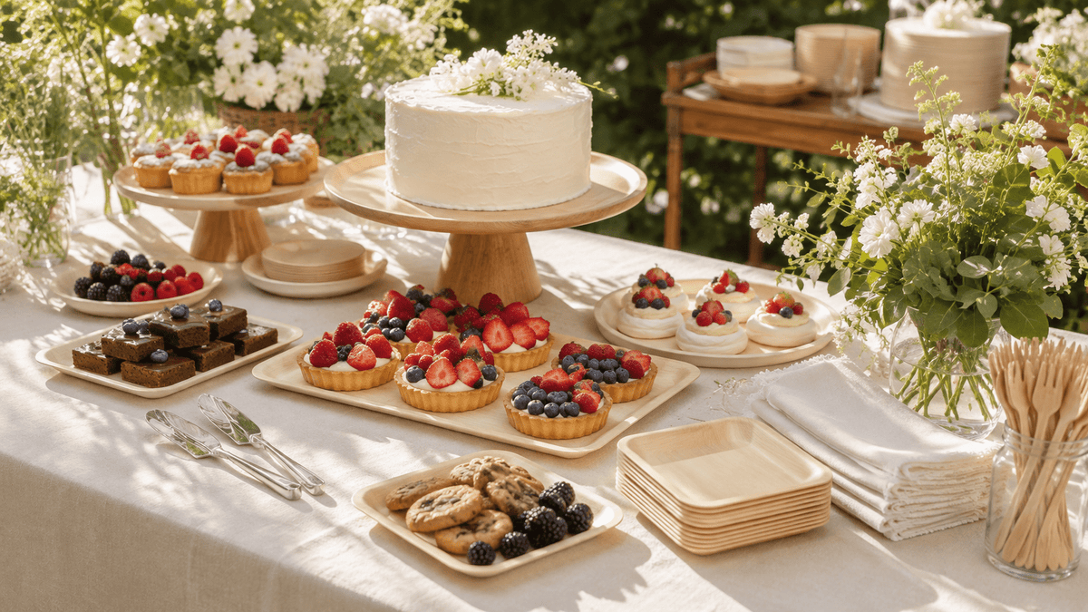 How Many Dessert Plates, Napkins, and Extras Do You Need for 25, 50, or 100 Guests? - Leaf with life