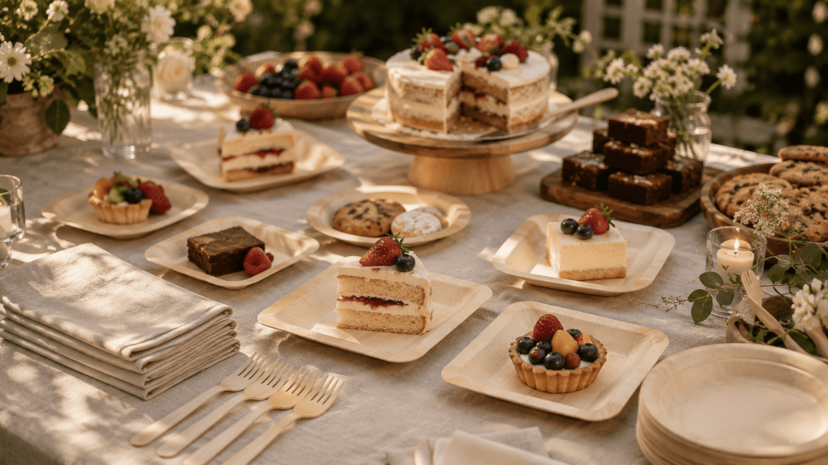 How to Build a Compostable Dessert Table Without Overbuying - Leaf with life