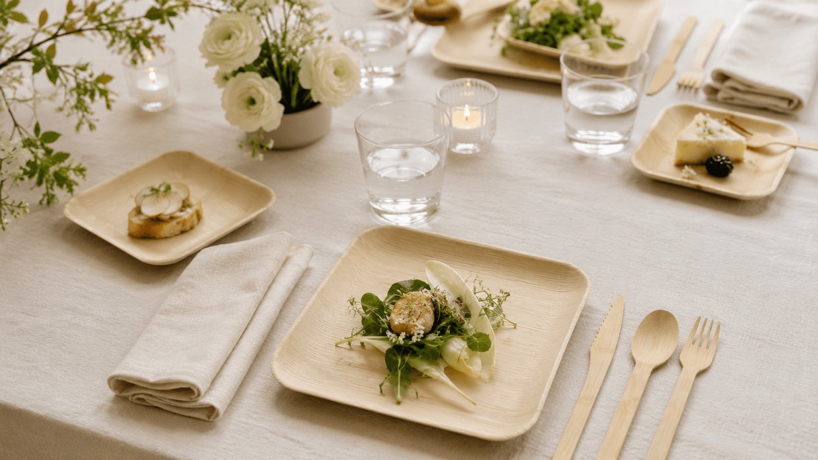 How to Set a Zero-Waste Party Table Without Losing the Elegant Look - Leaf with life