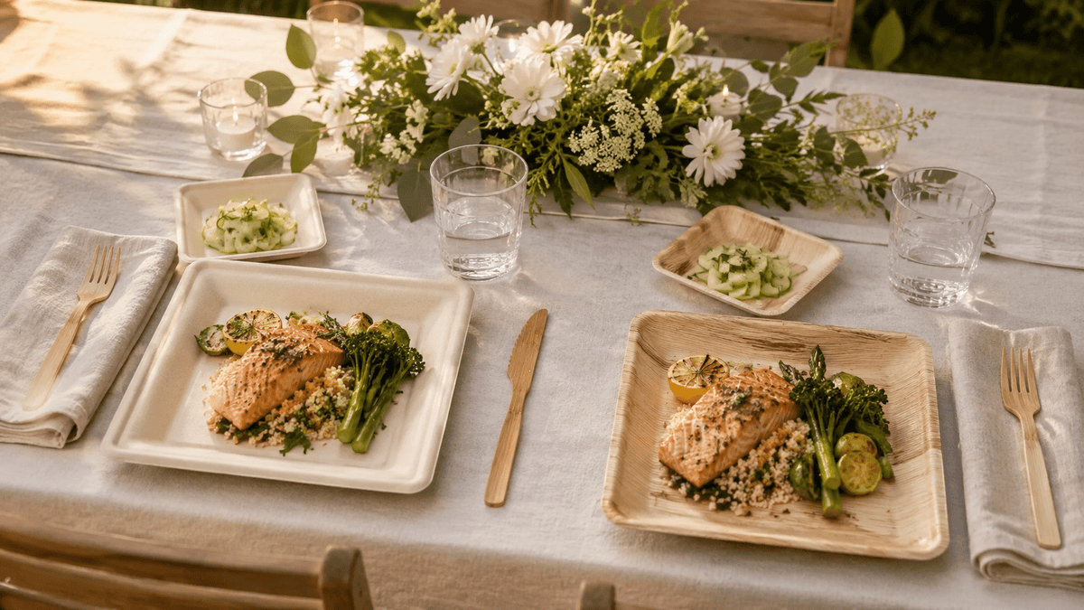 Sugarcane Plates vs Palm Leaf Plates: Which Is Better for Casual Dinners, Buffets, and Cleanup? - Leaf with life