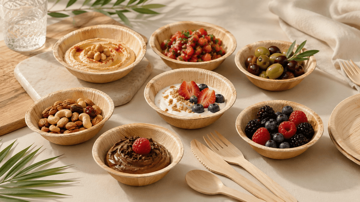 Compostable Bowls & Serveware - Leaf with life