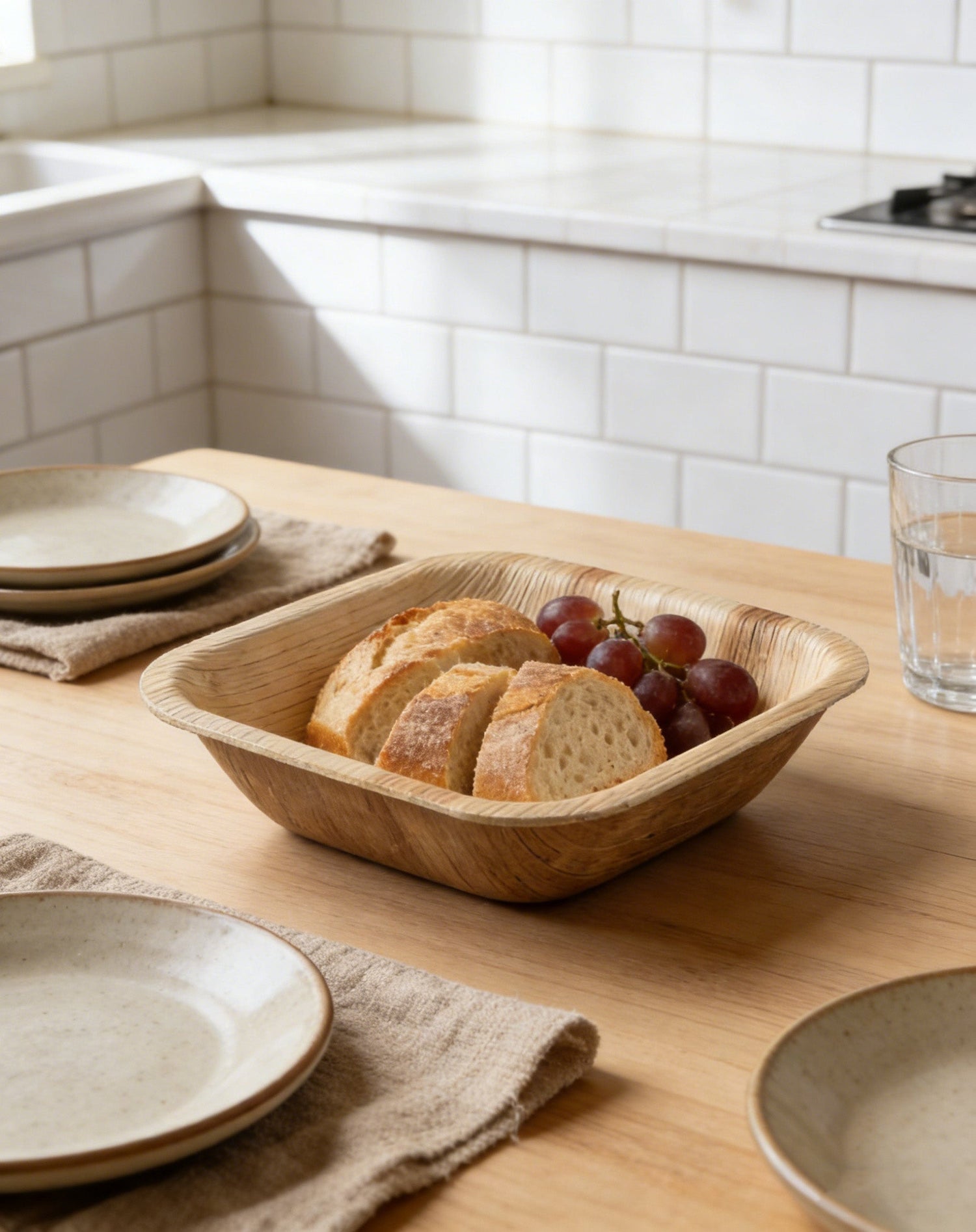 Palm leaf bowls - Leaf with life