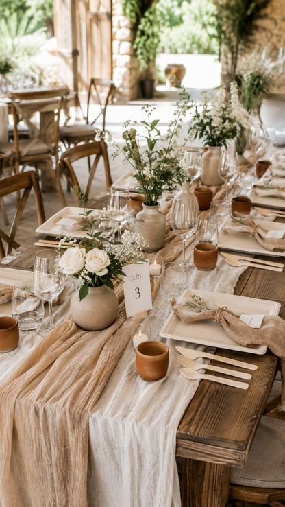 6 in / 10in Natural Sugarcane Square Plates - Appetizer &amp; Dinner Plates for Gatherings