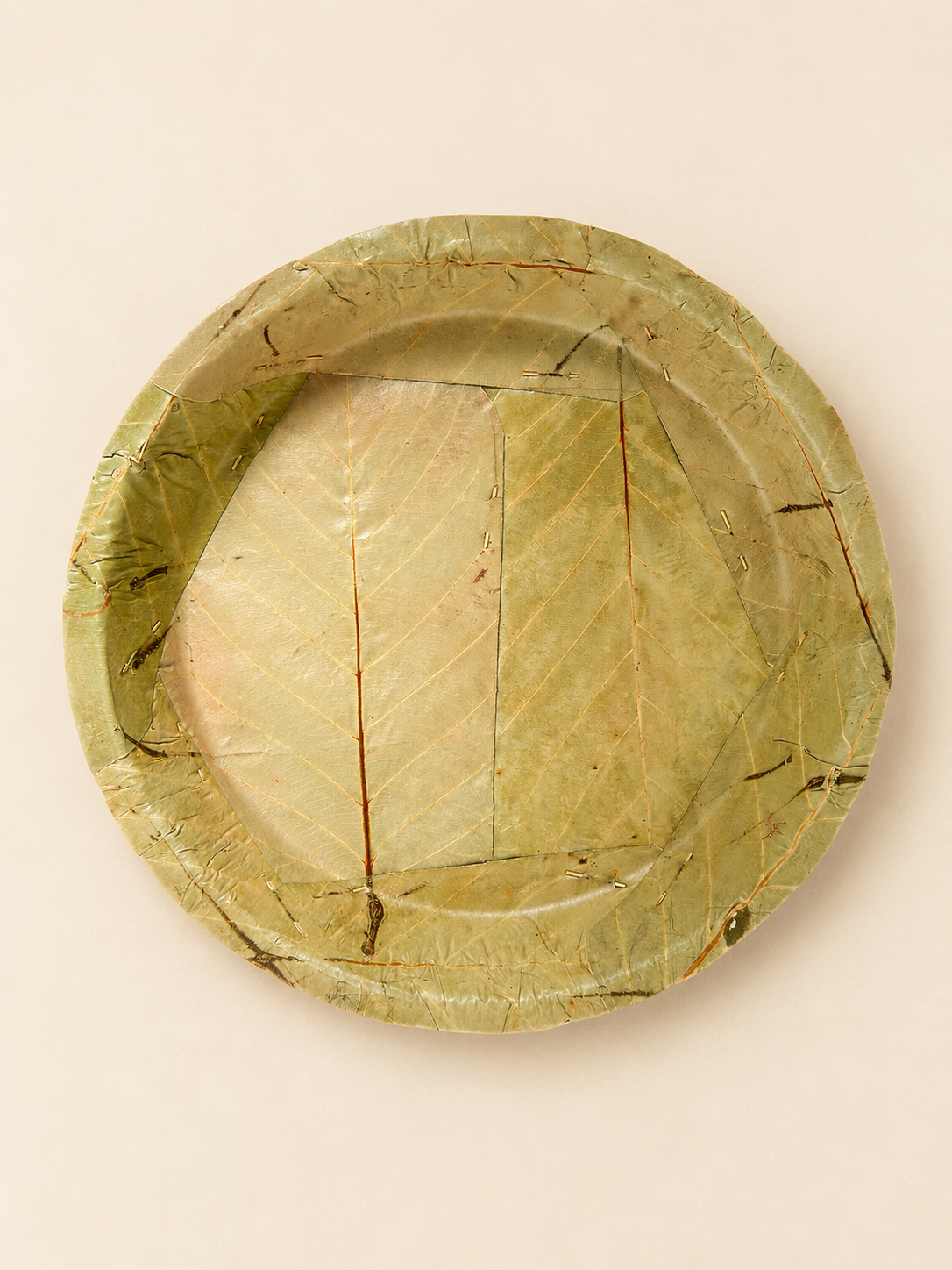 11" Sal Leaf Dinner Plates - Naturally Textured Leaf Plates for Gatherings, Picnics &amp; Catering