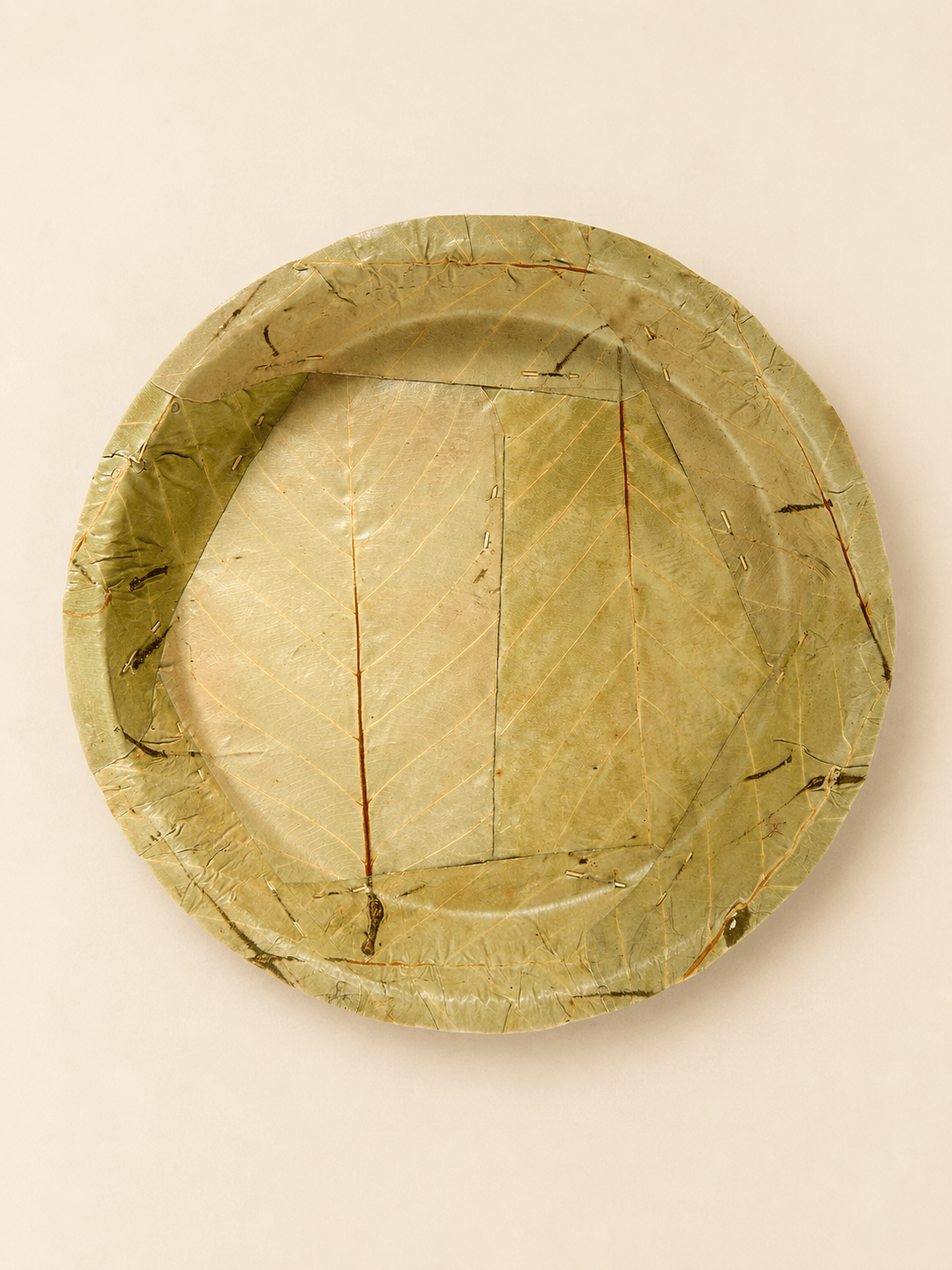 11" Sal Leaf Dinner Plates - Naturally Textured Leaf Plates for Gatherings, Picnics &amp; Catering - Leaf with life