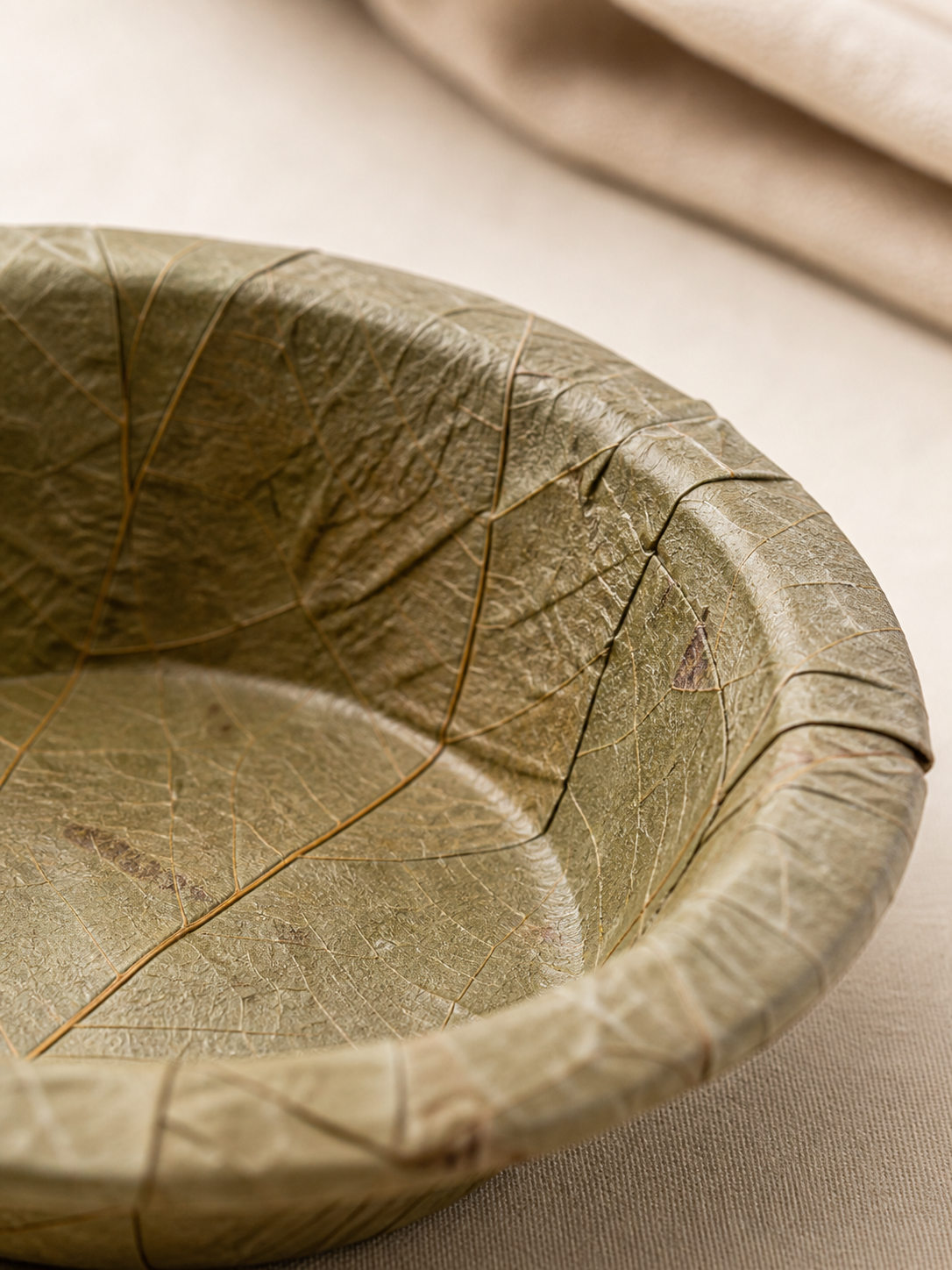 3" Sal Leaf Mini Bowls - Naturally Textured Tasting Bowls for Dips, Appetizers &amp; Gatherings