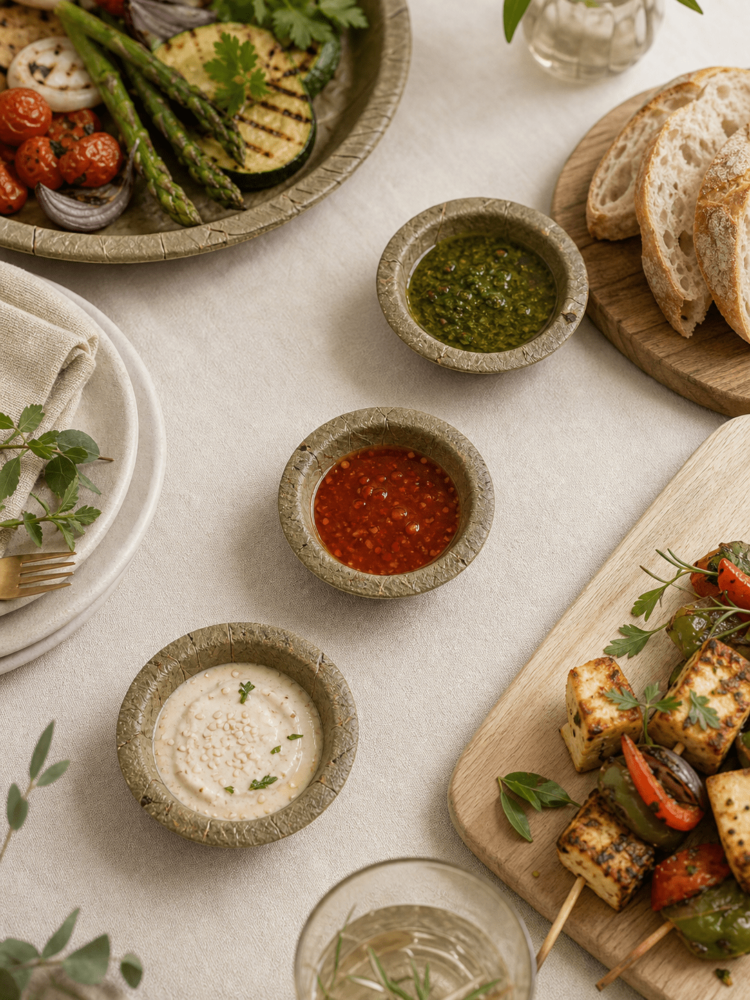 3" Sal Leaf Mini Bowls - Naturally Textured Tasting Bowls for Dips, Appetizers &amp; Gatherings - Leaf with life