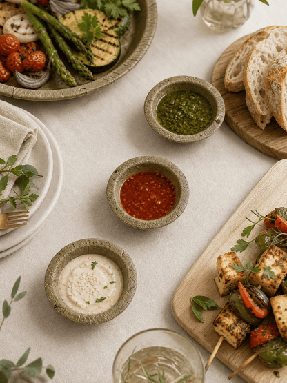 3" Sal Leaf Mini Bowls - Naturally Textured Tasting Bowls for Dips, Appetizers &amp; Gatherings - Leaf with life