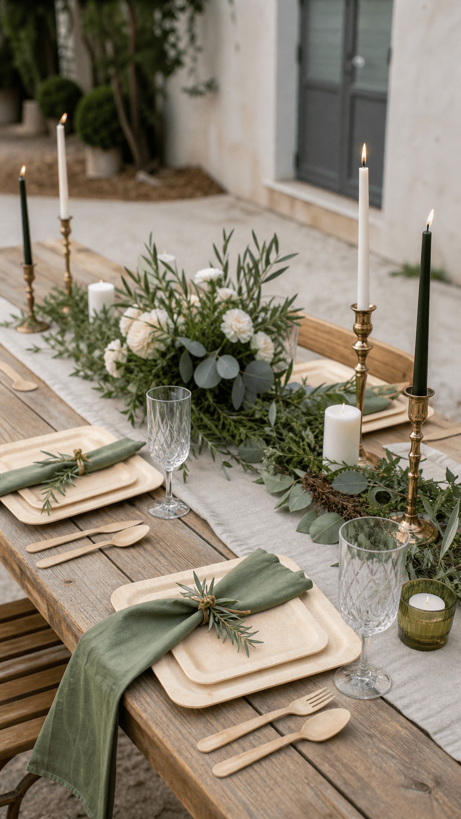 7 in / 10 in Square Bamboo Plates | Wabi-Sabi Elegance & Fine-Grain Texture | 100% Natural & Compostable - Leaf with life