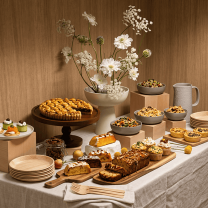 7.5" / 10" Round Palm Leaf Plates - Compostable Dinner Plates for Dining &amp; Events - Leaf with life