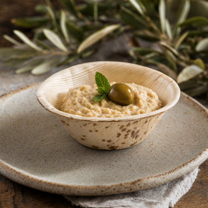 Mini Bamboo Leaf Bowls - Eco-Chic Tasting &amp; Appetizer Cups for Charcuterie Boards