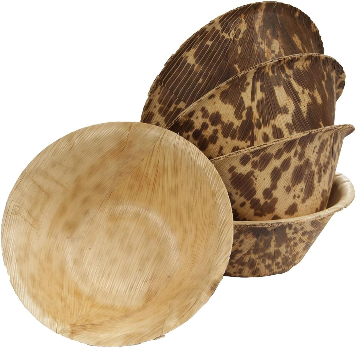 Mini Bamboo Leaf Bowls - Eco-Chic Tasting &amp; Appetizer Cups for Charcuterie Boards - Leaf with life