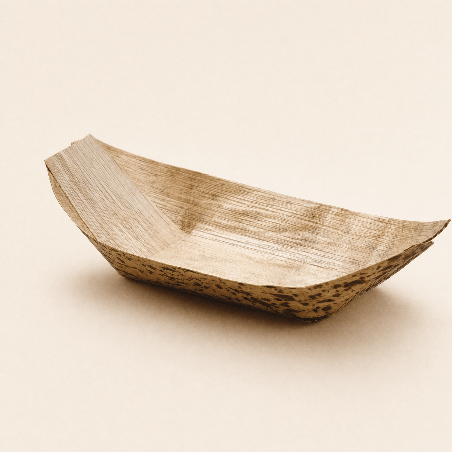 Premium Eco - Friendly Bamboo Food Boats - Disposable Catering Serving Trays for Parties &amp; Events - Leaf with life