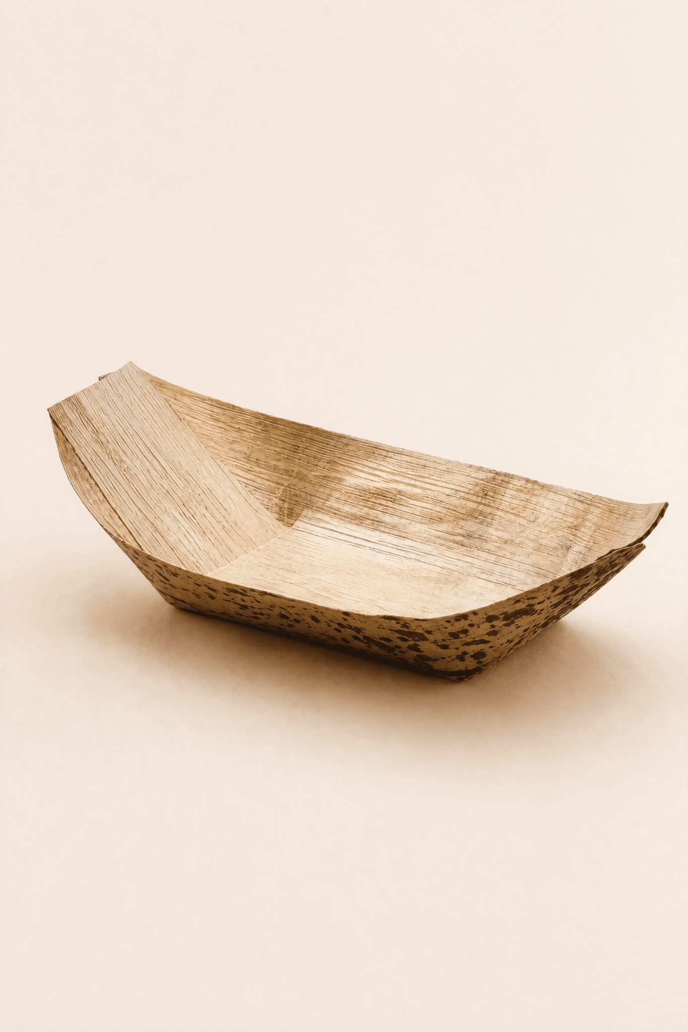 Premium Eco - Friendly Bamboo Food Boats - Disposable Catering Serving Trays for Parties &amp; Events - Leaf with life
