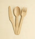 Sturdy Splinter - Free Bamboo Cutlery Set - Compostable Fork, Knife & Spoon for Events - Leaf with life